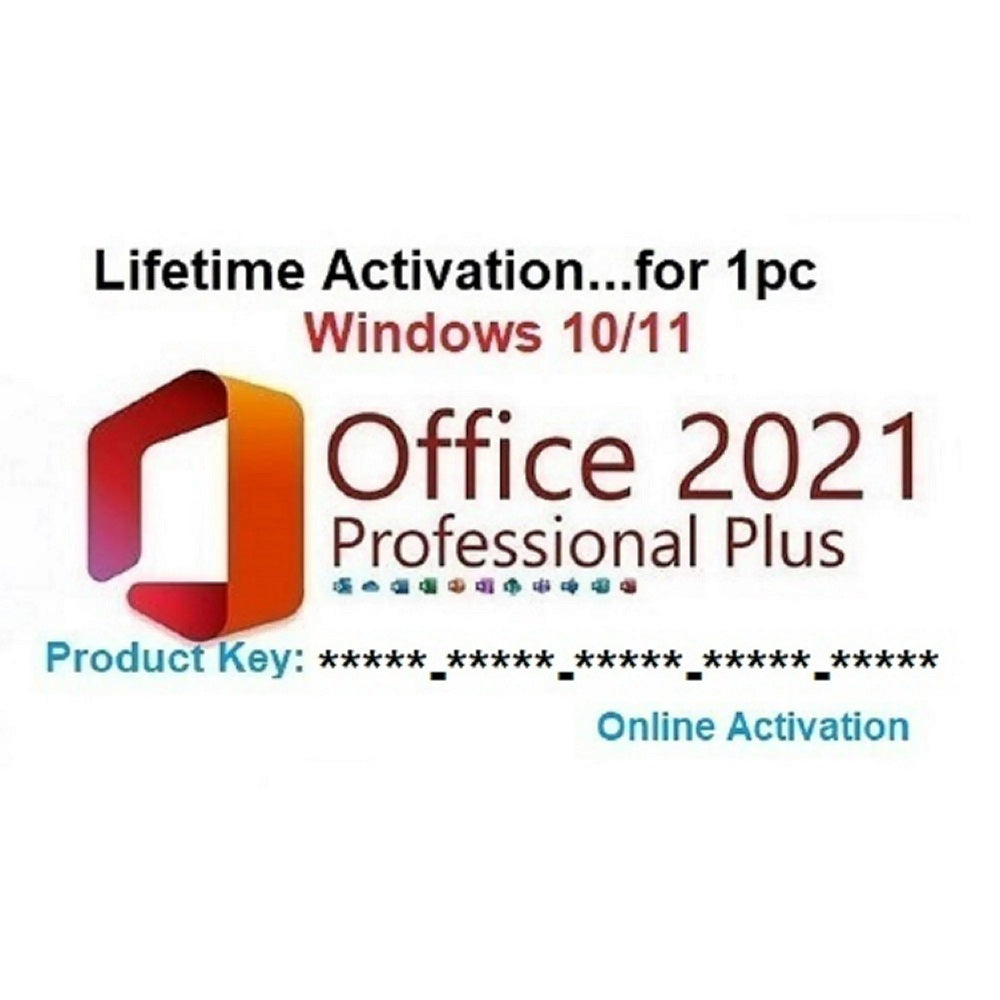 microsoft office 2021 pro plus key card & DVD (32,64 bit)..read the descriptions please before you buy.