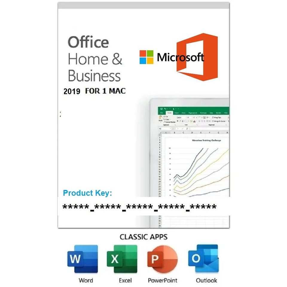 MICROSOFT OFFICE HOME & BUSINESS 2019 FOR MAC ONLY..