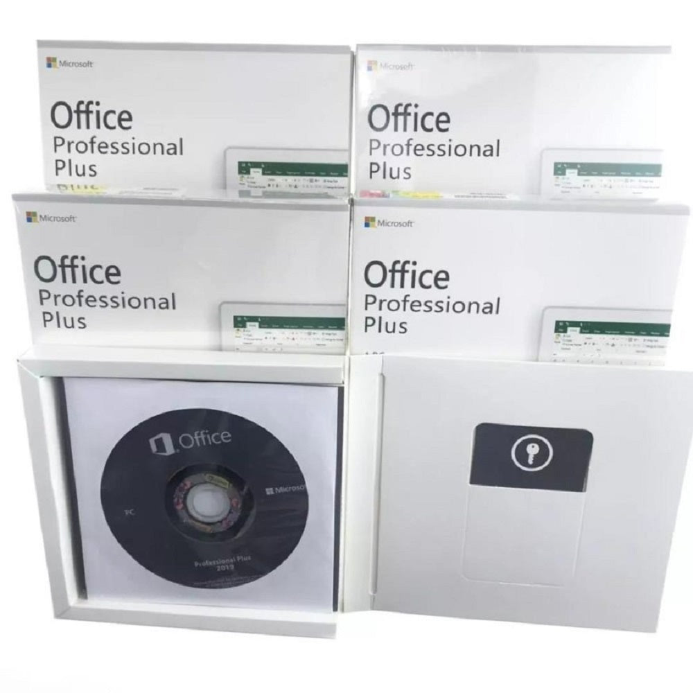 microsoft office 2019 pro plus (dvd & key) sealed package for windows 10/11