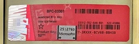 microsoft window 11 pro product key oem