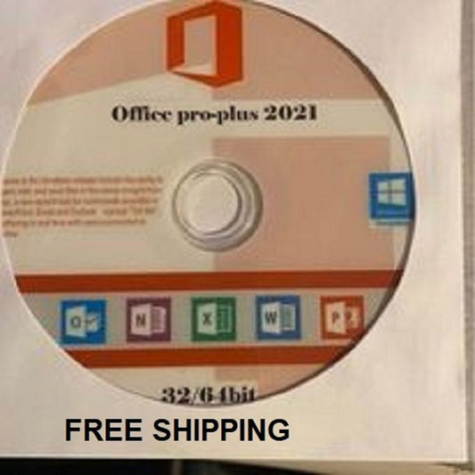 microsoft office 2021 pro plus key card & DVD (32,64 bit)..read the descriptions please before you buy.