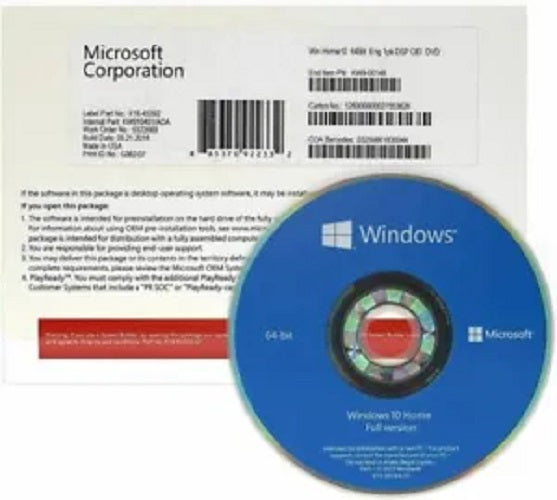 2pk..window 10 home 64 bit dvd &;keymicrosoft office 2019 pro plus