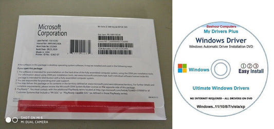 Microsoft window 10 home 64 bit sealed package (dvd & key) , window driver cd