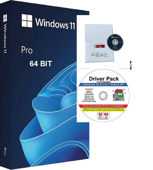Microsoft window 11 pro 64 bit sealed package (dvd & key) (Copy)
